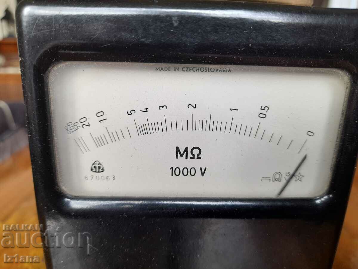 Auction Old Mega Ohm Meter Auction Old Mega Ohm Meter