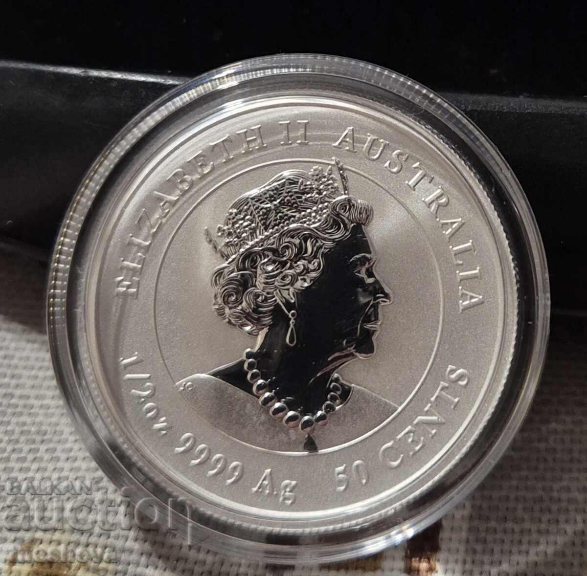 Livrarea 1/2 oz -2021 SILVER AUSTRALIA Anul Bullului III SERIA Livrarea 1/2 oz -2021 SILVER AUSTRALIA Anul Bullului III SERIA