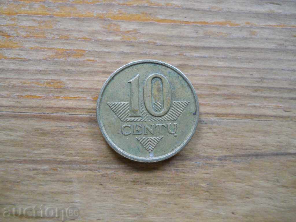 10 centai 1997 - Lithuania