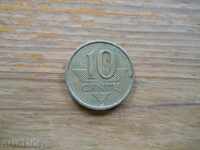 10 centai 1997 - Lituania