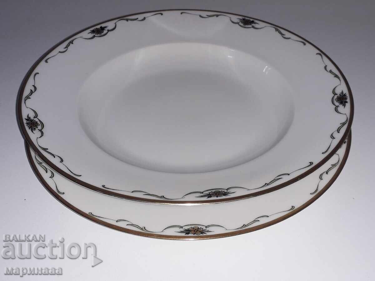 DISH SET. PORCELAIN. GOLD. BAVARIA DISH SET. PORCELAIN. GOLD. BAVARIA