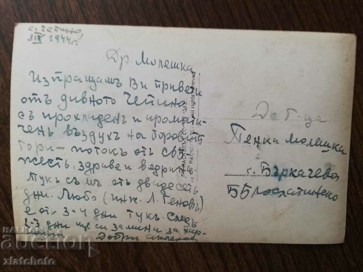 Auction Postal card Kingdom of Bulgaria - Chepino Auction Postal card Kingdom of Bulgaria - Chepino