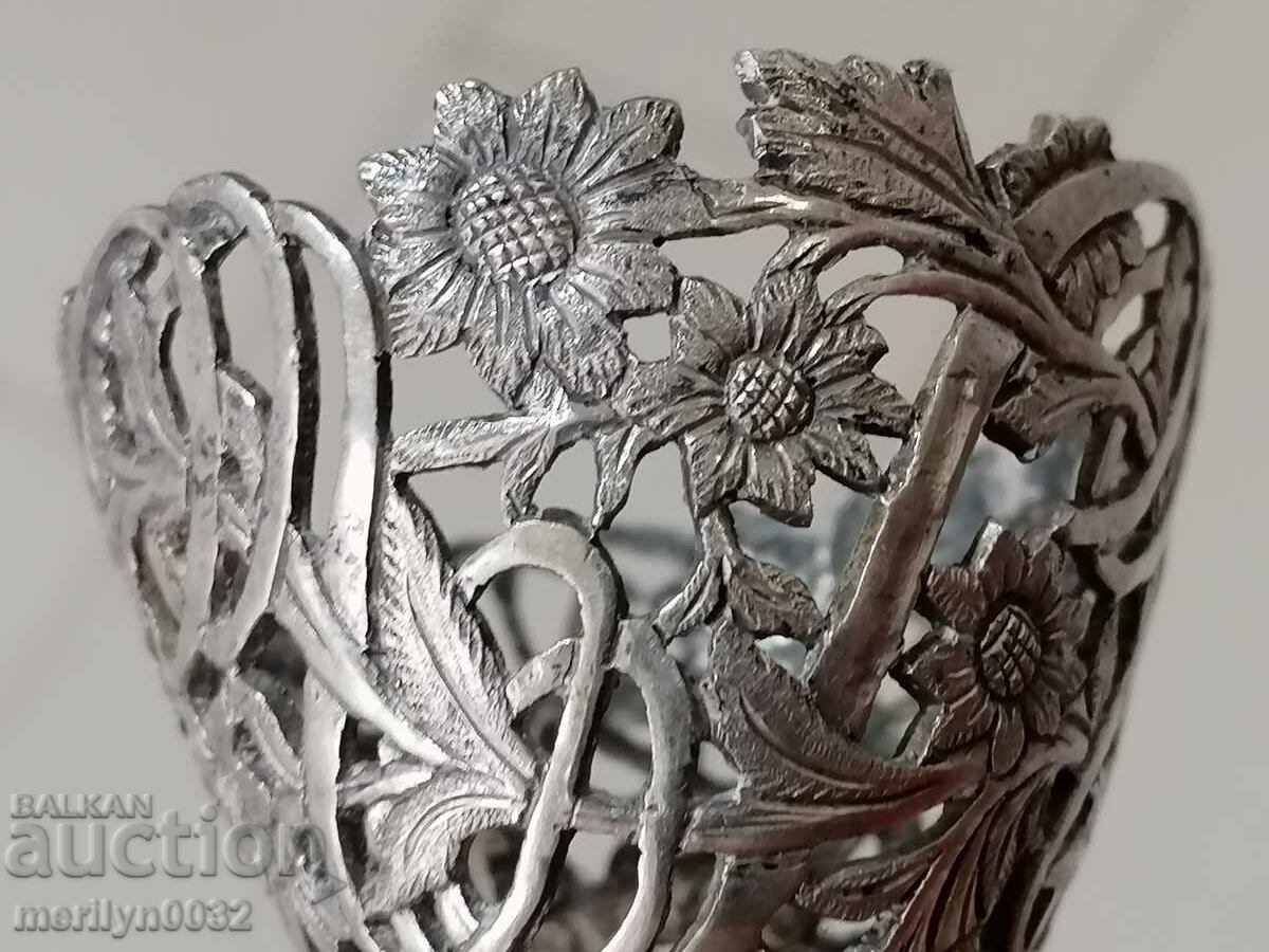 Auction  Revival silver openwork zalb Easter egg silver