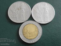 Италия 1977-87г. - Монети (3 броя)