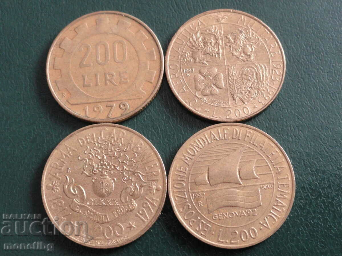 Italy 1979-94 - 200 pounds (4 pieces) - 6 Italy 1979-94 - 200 pounds (4 pieces) - 6