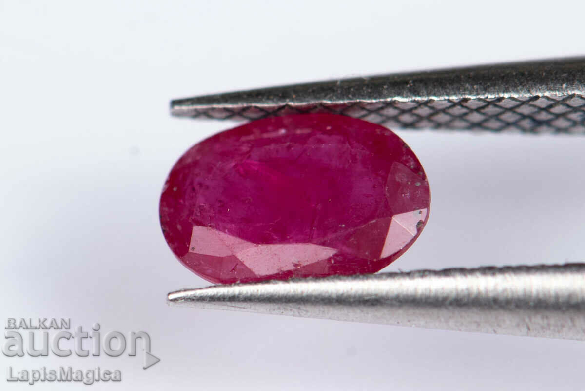 Ruby 0.44ct heat only oval cut #4