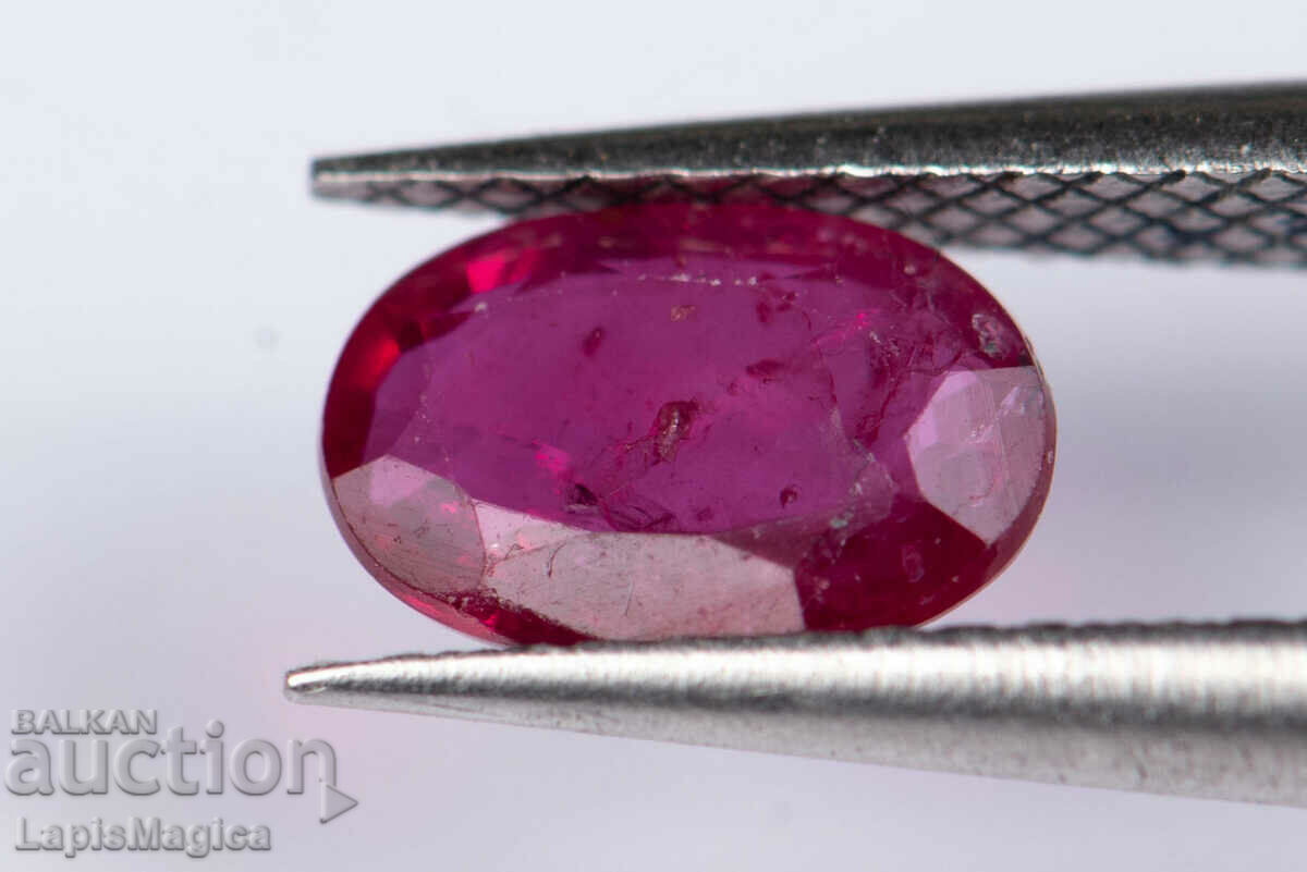 Ruby 0.61ct only heated oval cut #5
