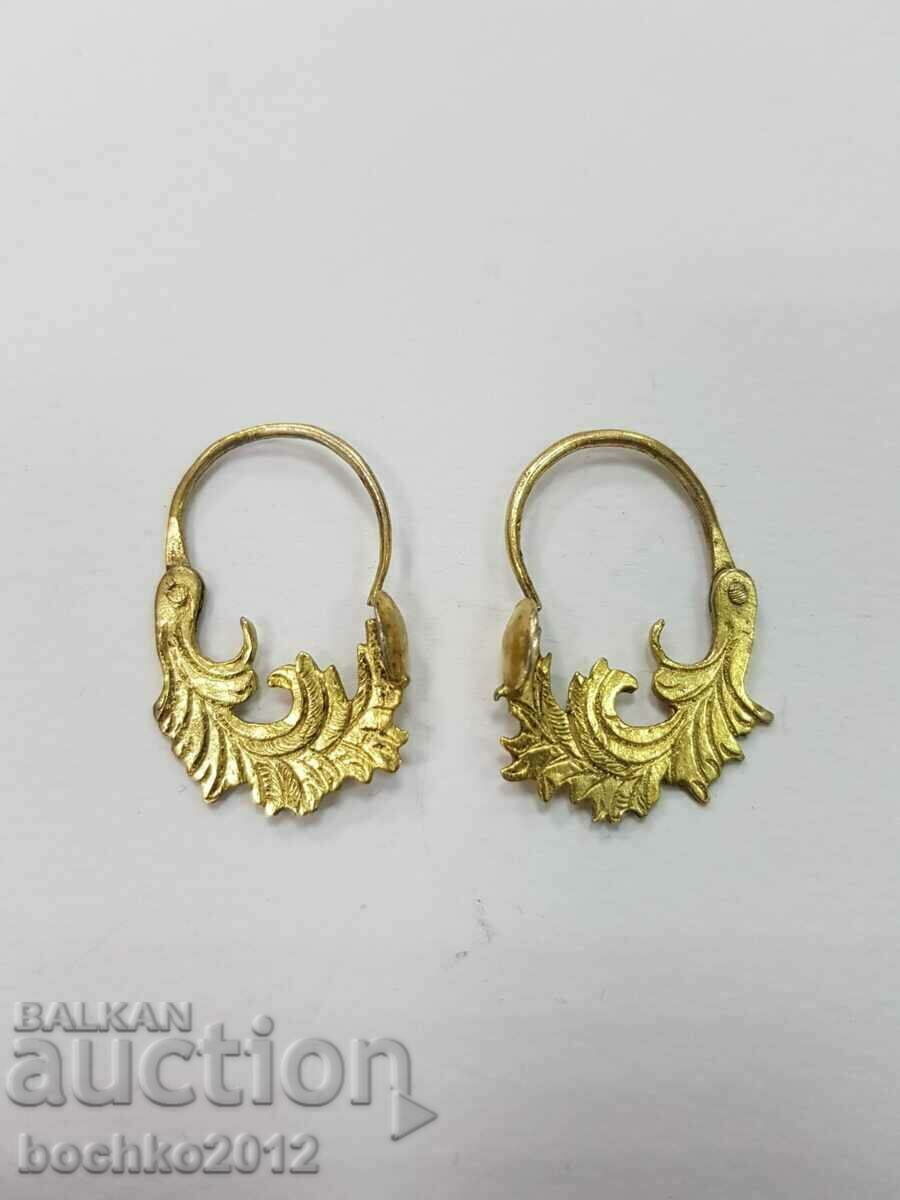 Auction Bulgarian renaissance earrings, arpalia with mercury gilding Auction Bulgarian renaissance earrings, arpalia with mercury gilding