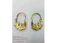 Bulgarian renaissance earrings, arpalia with mercury gilding