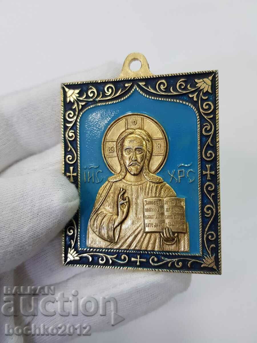 Delivery of Collectable old Russian icon Jesus Christ 20 c. Delivery of Collectable old Russian icon Jesus Christ 20 c.
