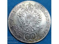 Австрия 20 кройцера 1803 В - Кремниц Франц II 29mm сребро