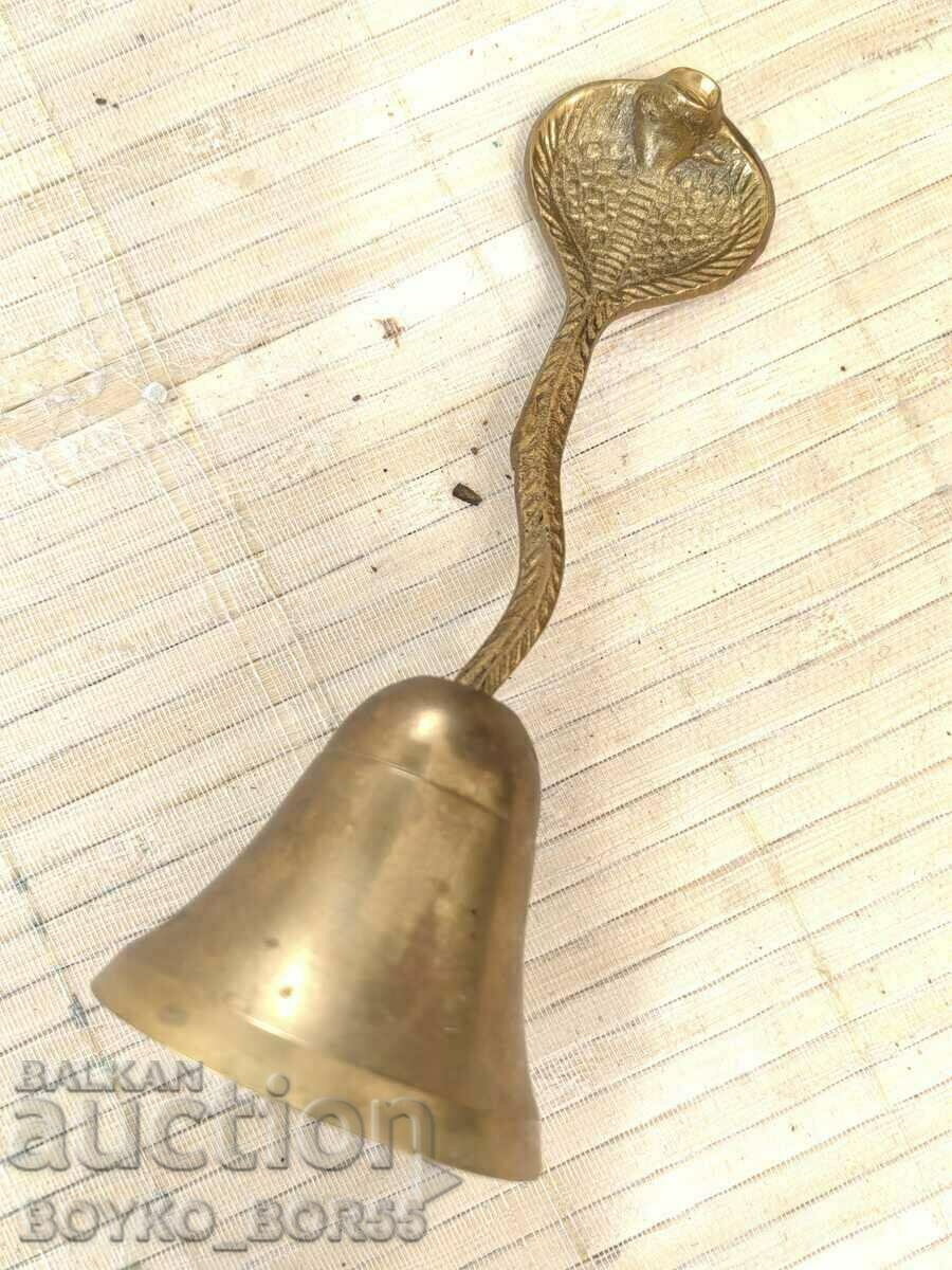 Old Bronze Hand Bell Bell Servant Cobra Handle with price 35.00 BGN | € 17.90 Old Bronze Hand Bell Bell Servant Cobra Handle with price 35.00 BGN | € 17.90