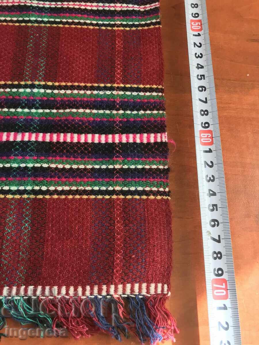 ANTIQUE ETHNIC WOVEN WOOL APRON - 5 ANTIQUE ETHNIC WOVEN WOOL APRON - 5