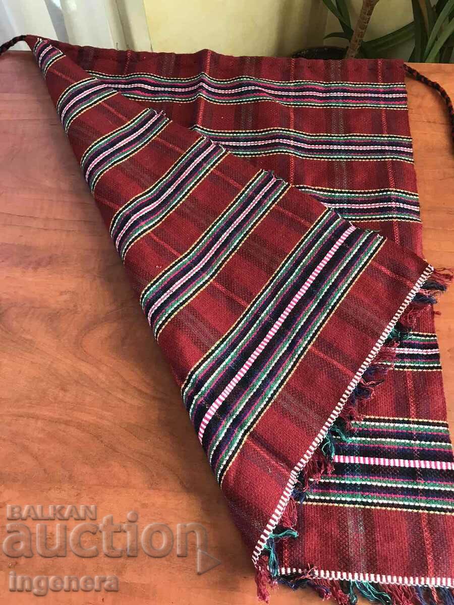 ANTIQUE ETHNIC WOVEN WOOL APRON - 6 ANTIQUE ETHNIC WOVEN WOOL APRON - 6