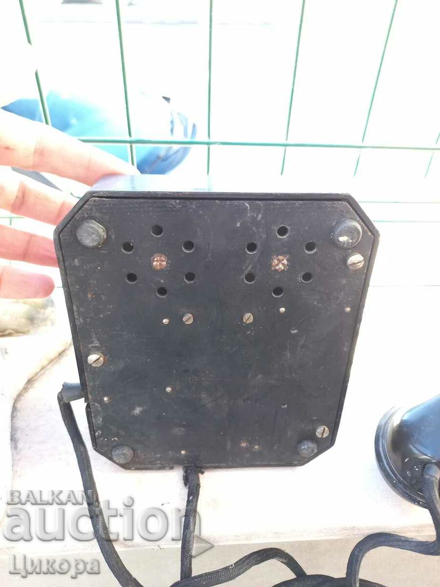Delivery of OLD BAKELITE TELEPHONE WITH WASHER Delivery of OLD BAKELITE TELEPHONE WITH WASHER