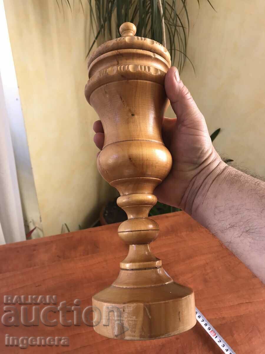 CUP SPORTS PRIZE TREE WOOD CARVING FIGURE FROM SOCA with price 45.00 BGN | € 23.01