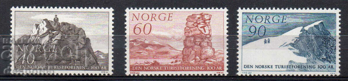 1968. Norway. 100 years of the Norwegian Tourist Association.