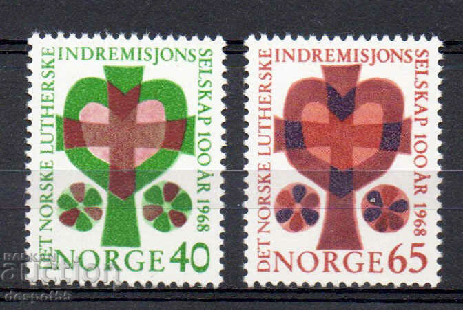 1968. Norvegia. Societatea de misiune luterană norvegiană.