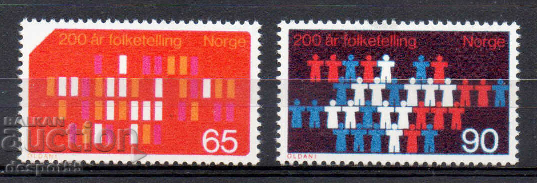 1969. Норвегия. 200 години от първото преброяване.
