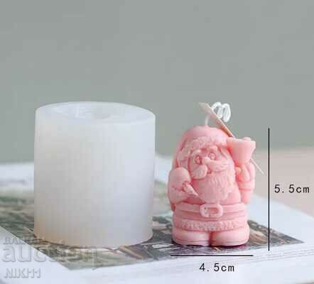 Santa Claus silicone mold for candles, soap with price 18.00 BGN | € 9.20 Santa Claus silicone mold for candles, soap with price 18.00 BGN | € 9.20