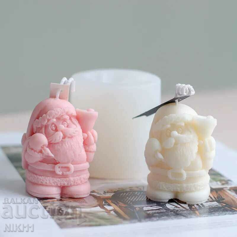 Auction Santa Claus silicone mold for candles, soap Auction Santa Claus silicone mold for candles, soap