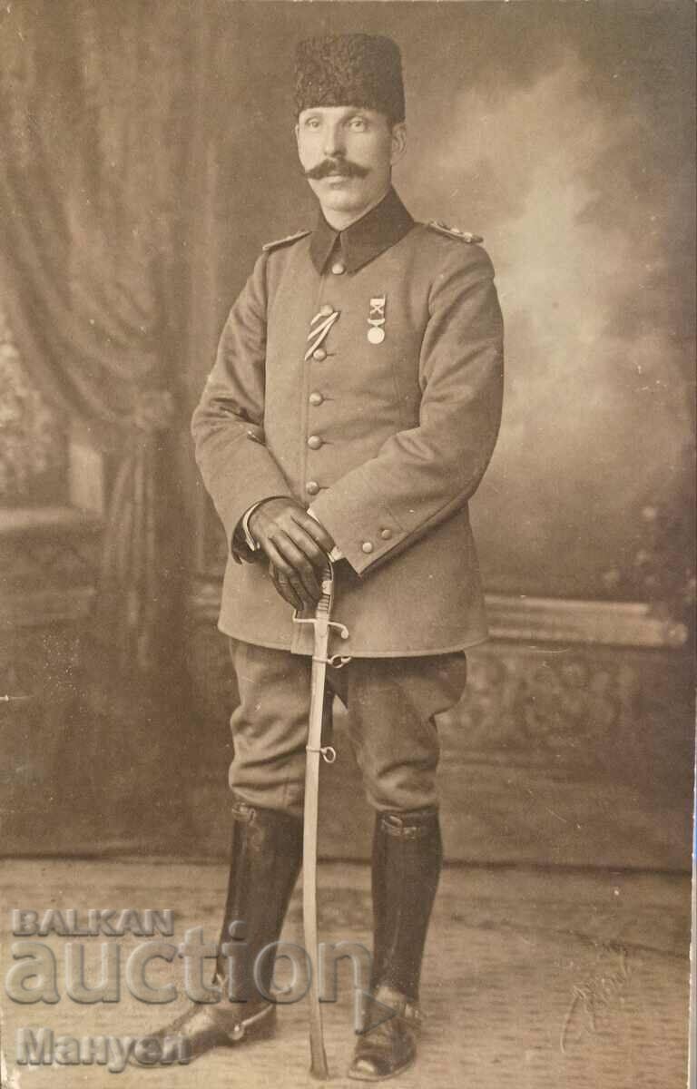 Old photo Ottoman senior officer PSV.