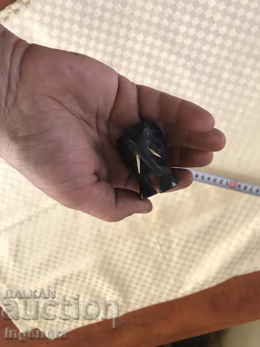 FIGURE WOOD PLASTIC CARVING STATUETTE SCULPTURE-ELEPHANT - 5 FIGURE WOOD PLASTIC CARVING STATUETTE SCULPTURE-ELEPHANT - 5