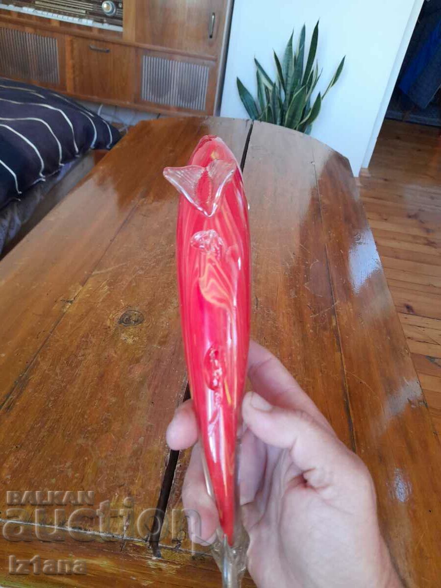 Стъклена фигура,фигурка,риба - 5