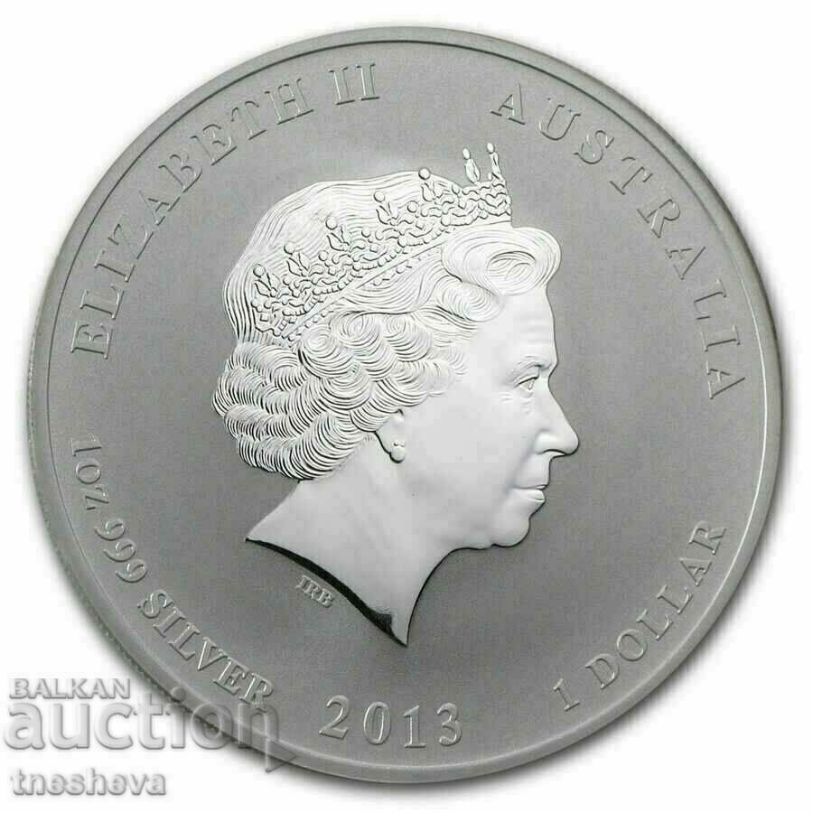 1 oz Lunar Year of the Snake 2013 with price 198.00 BGN | € 101.24 1 oz Lunar Year of the Snake 2013 with price 198.00 BGN | € 101.24