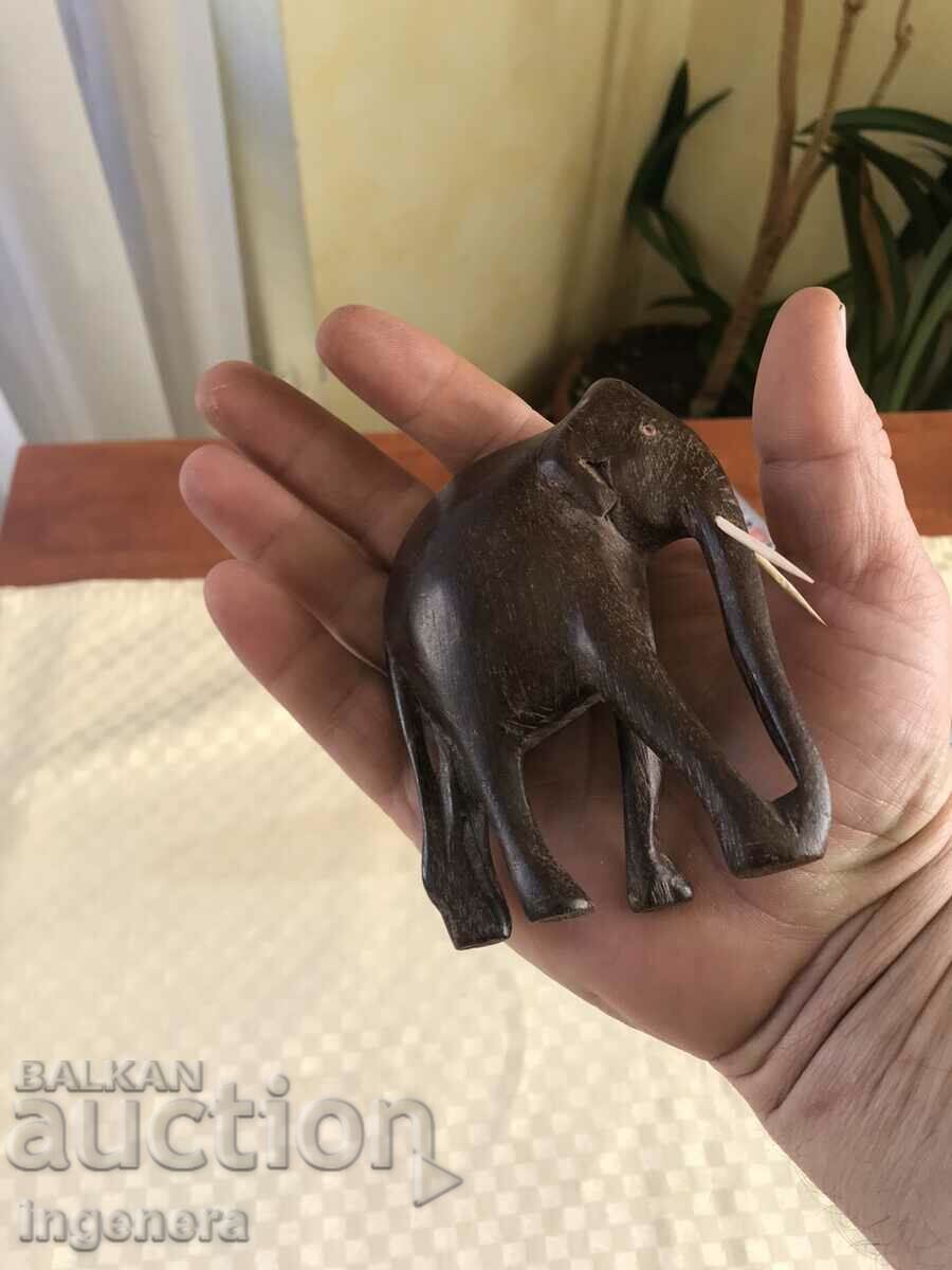 Auction  FIGURE WOOD PLASTIC CARVING STATUETTE SCULPTURE-ELEPHANT
