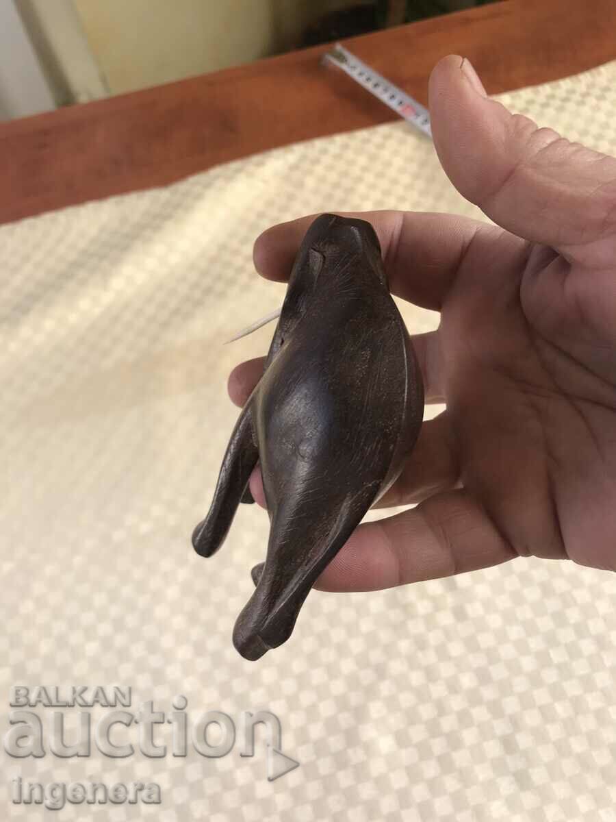 FIGURE WOOD PLASTIC CARVING STATUETTE SCULPTURE-ELEPHANT - 5