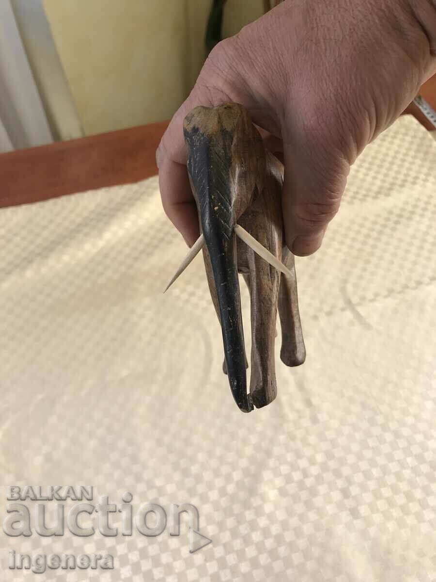 FIGURE WOOD PLASTIC CARVING STATUETTE SCULPTURE-ELEPHANT - 6 FIGURE WOOD PLASTIC CARVING STATUETTE SCULPTURE-ELEPHANT - 6