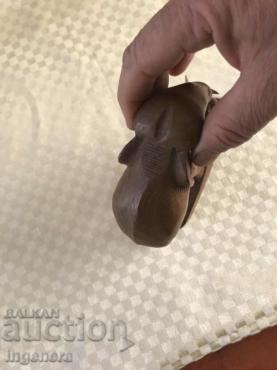 FIGURE WOOD PLASTIC CARVING STATUETTE SCULPTURE-ELEPHANT - 5 FIGURE WOOD PLASTIC CARVING STATUETTE SCULPTURE-ELEPHANT - 5