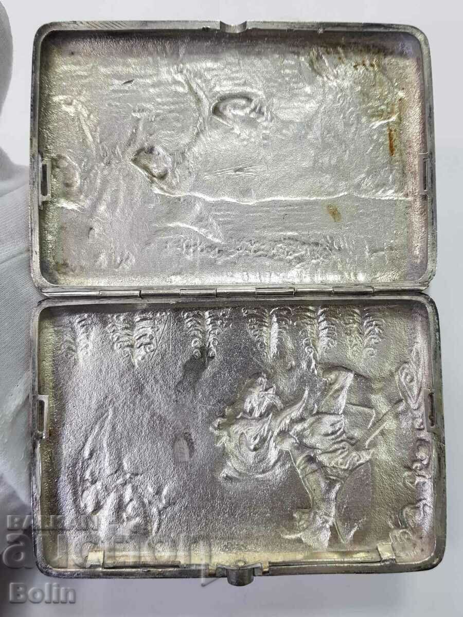 Russian tsar's snuffbox 84 sample with bogatyr and dogs - 5 Russian tsar's snuffbox 84 sample with bogatyr and dogs - 5