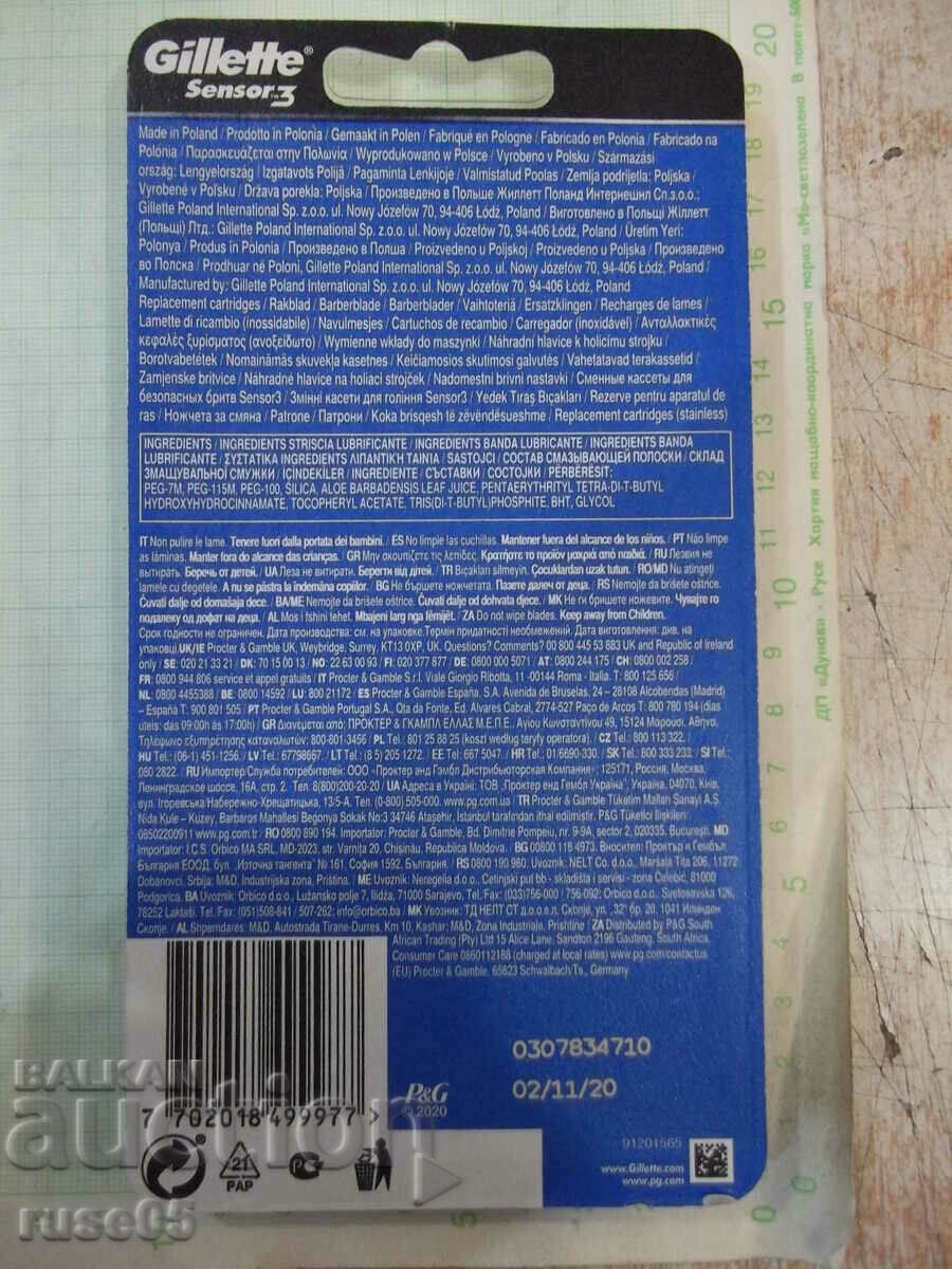 Auction Razor blades "Gillette Sensor 3" Auction Razor blades "Gillette Sensor 3"