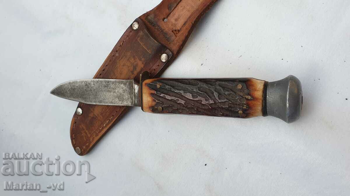 Стар нож Солинген с кания