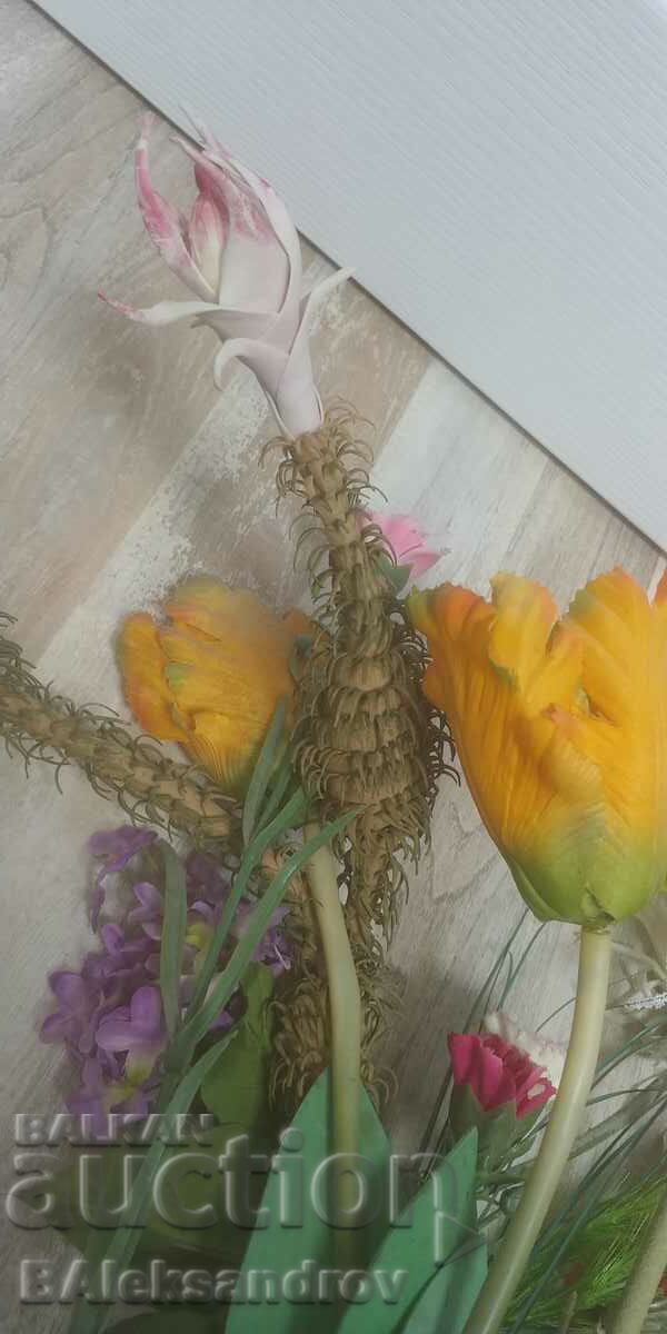 A bouquet of old artificial flowers - 5 A bouquet of old artificial flowers - 5