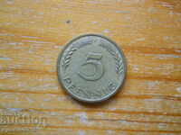 5 pfennig 1950 - Γερμανία ( F )