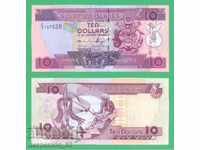 (¯`'•.¸ SOLOMON ISLANDS $10 2009 UNC ¸.•'´¯)