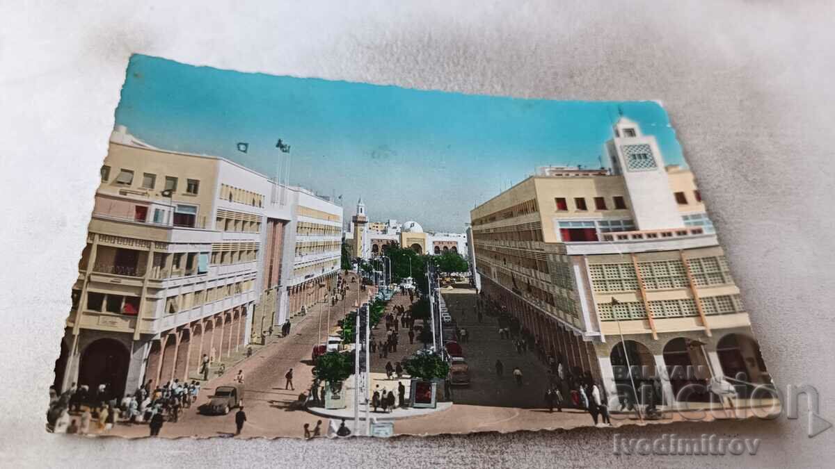 Sfax Avenue Hedi-Chaker 1964 postcard
