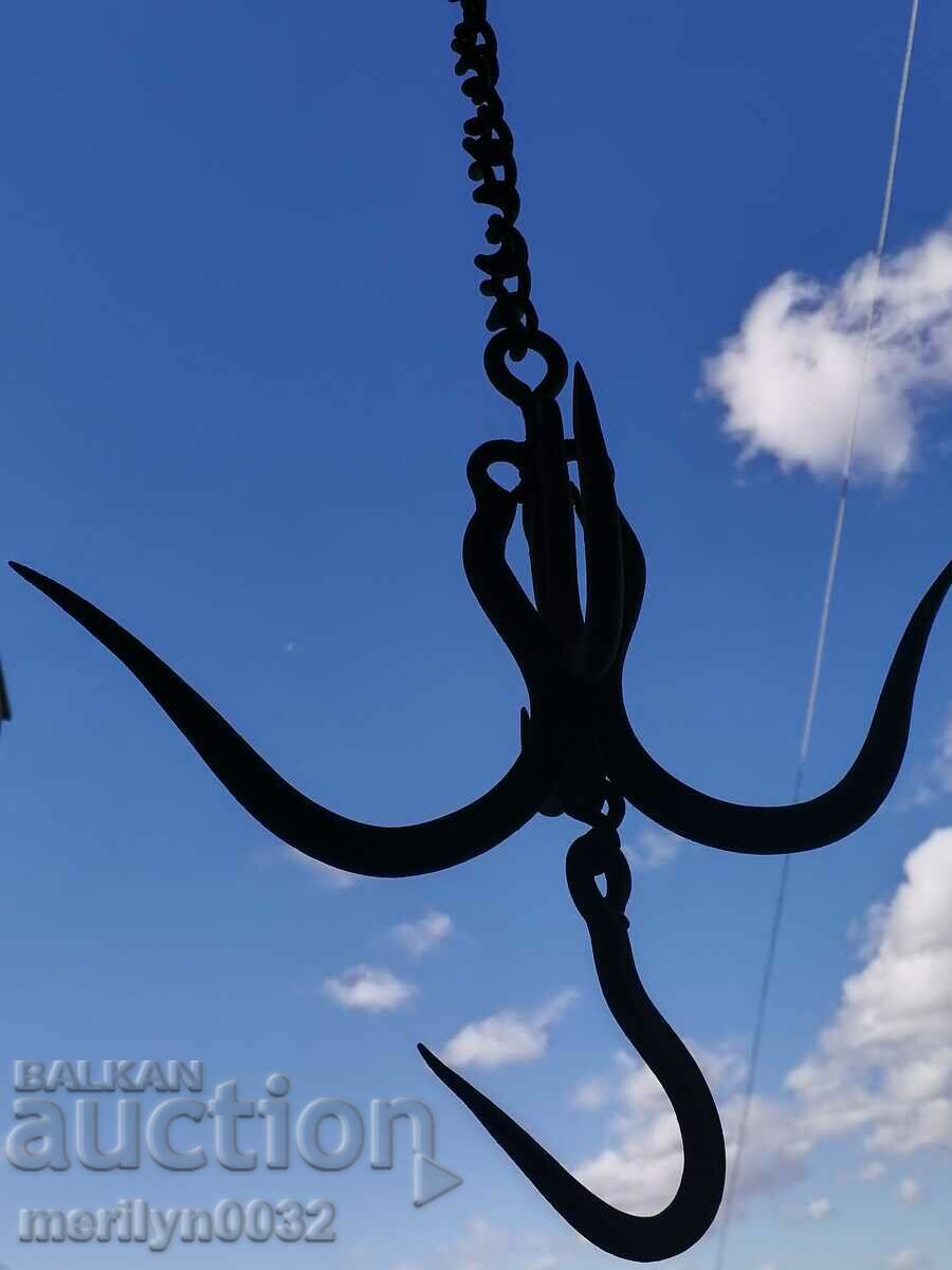 Butcher hook for scraping chain wrought iron - 7 Butcher hook for scraping chain wrought iron - 7