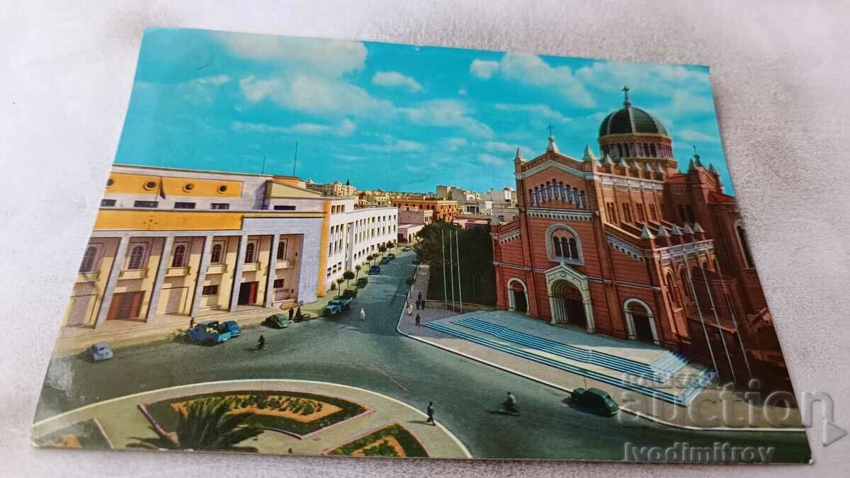Postcard Tripoli Cathedral