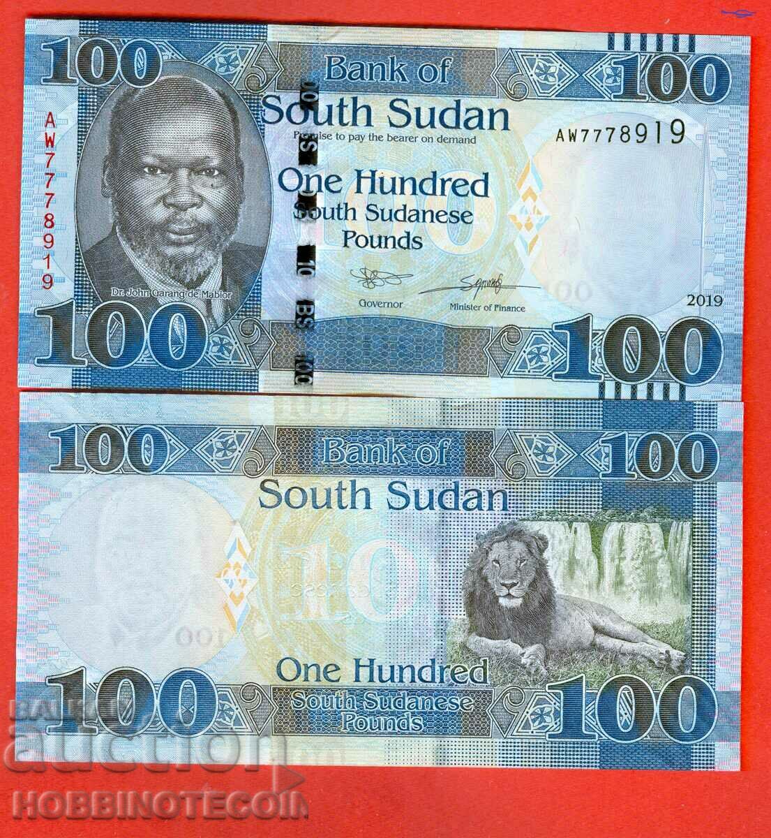 SOUTH SUDAN SOUTH SUDAN 100 issue - issue 2019 NEW UNC