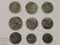 Lot 9 pcs. HELLO Silver Turkish Coins Turkey silver coins