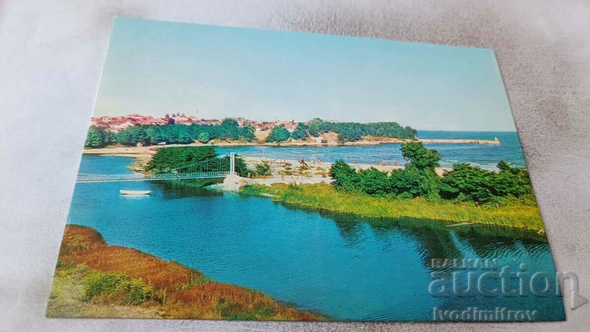 Пощенска картичка Приморско 1977