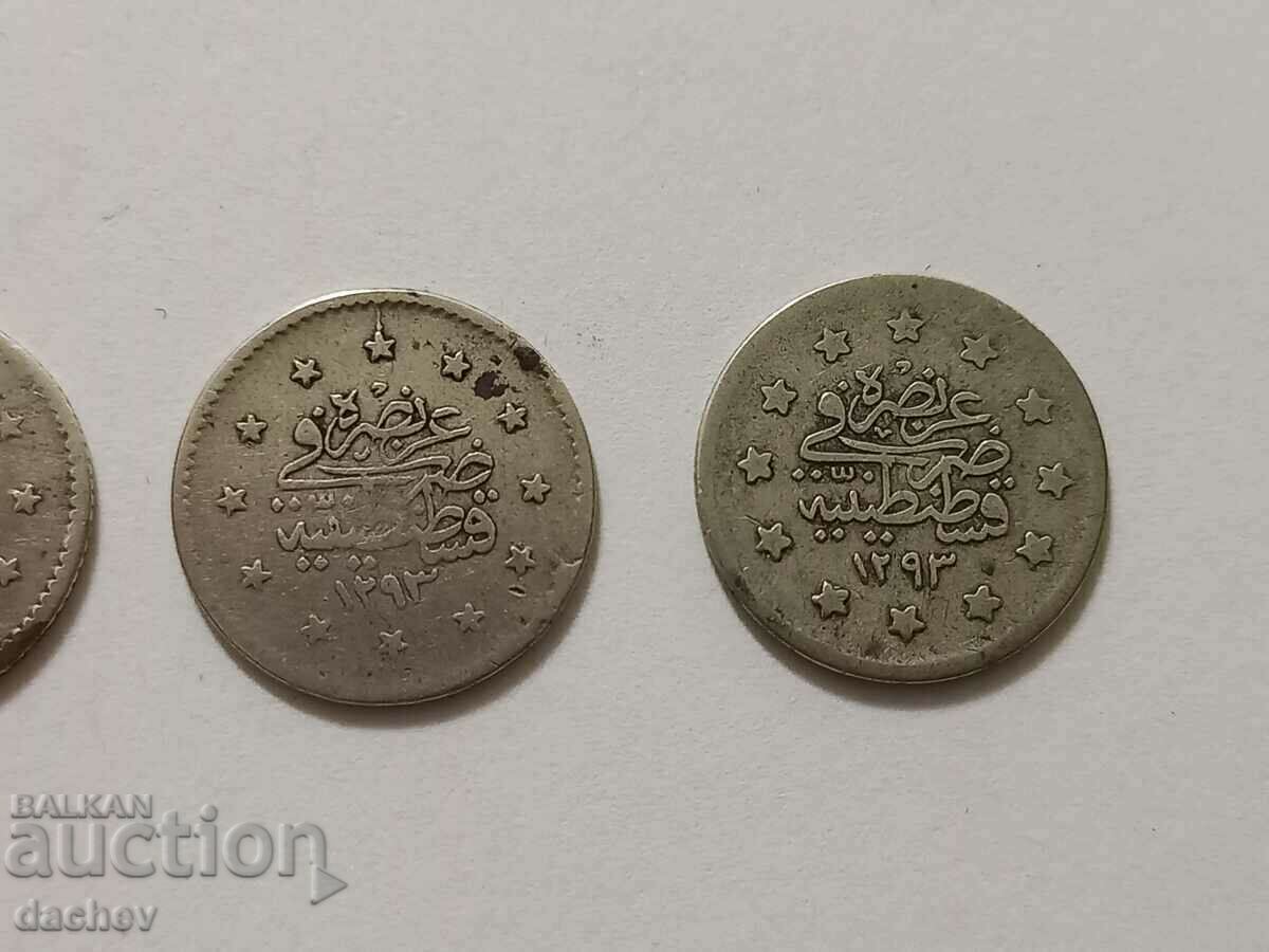 Auction Lot 4 pcs. HELLO Silver Turkish Coins Turkey silver coins Auction Lot 4 pcs. HELLO Silver Turkish Coins Turkey silver coins