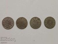 Lot 4 pcs. HELLO Silver Turkish Coins Turkey silver coins