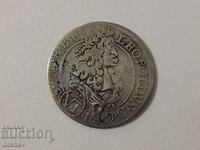 Monedă rară de argint Leopold Austria Austria Ungaria 1694