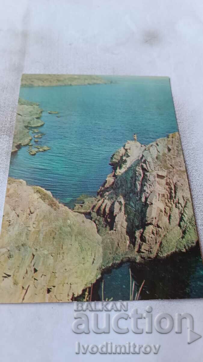 Пощенска картичка Созопол Фиордите 1968