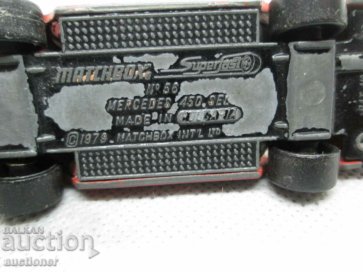 MERCEDES 450SEL POLICE-MATCHBOX BULGARIA1979 - 5 MERCEDES 450SEL POLICE-MATCHBOX BULGARIA1979 - 5
